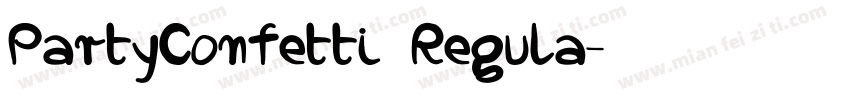 PartyConfetti Regula字体转换